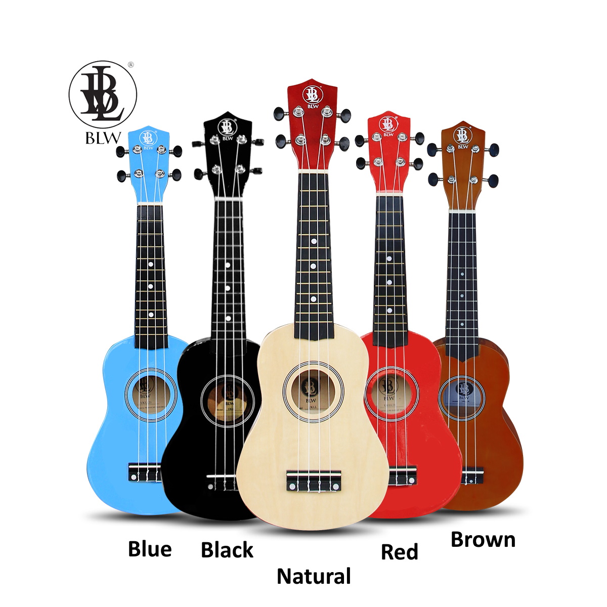 BLW 21 Inch Soprano Ukulele 10 in 1 Package