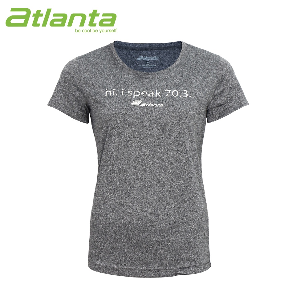 Atlanta Women Round Neck Short sleeve Tee AW181004 Heather Earl