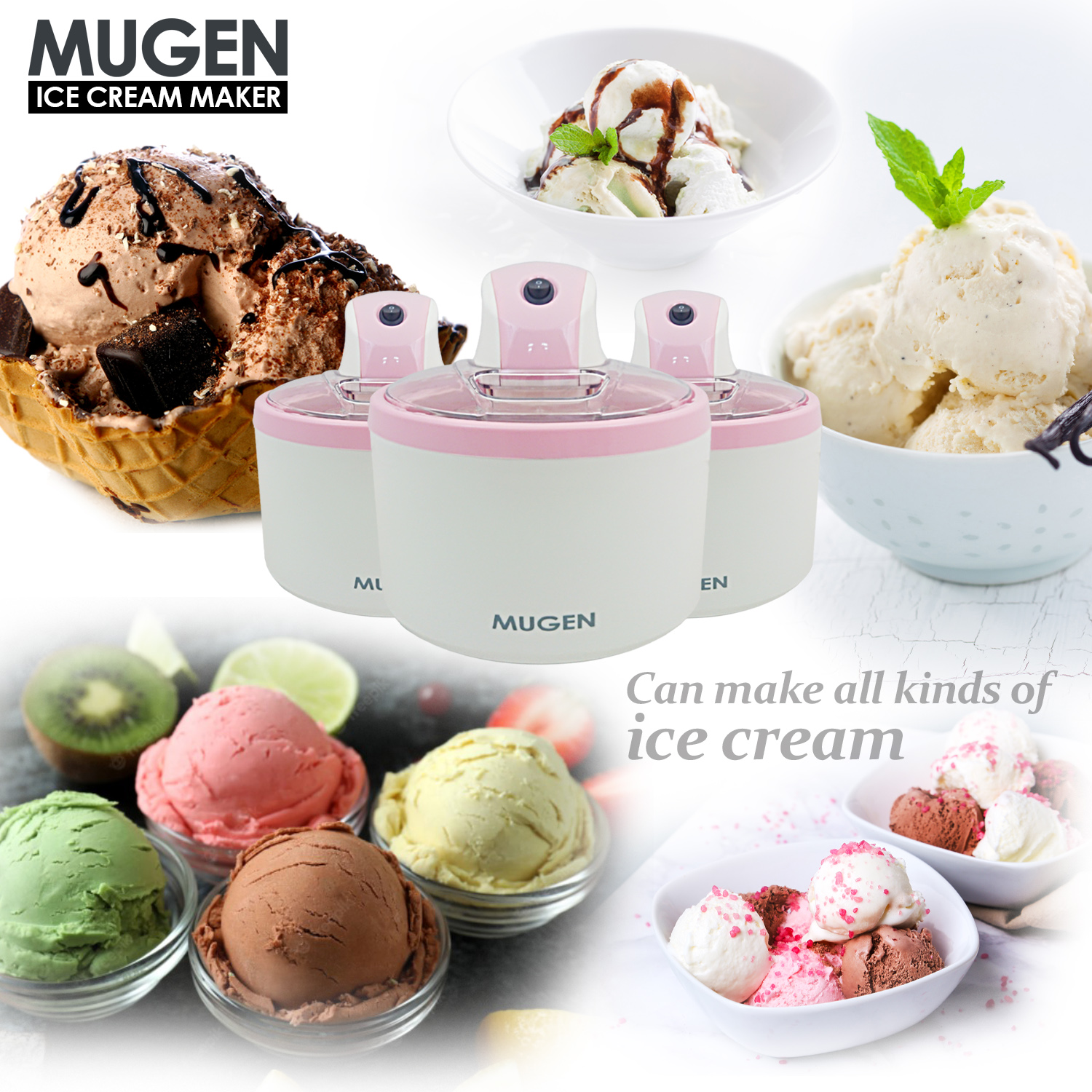 Mugen Sakura 1.2L Icecream Maker