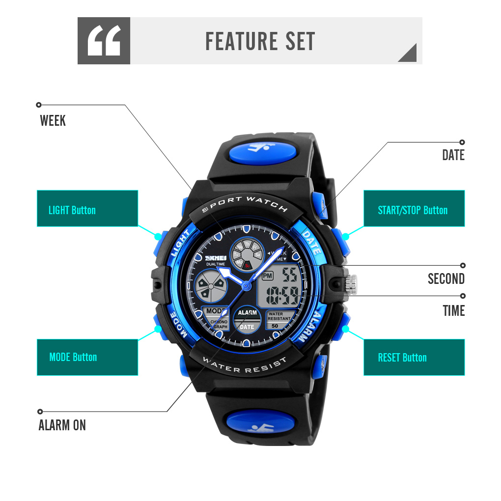 SKMEI Army Series Military Digital Watch Collections