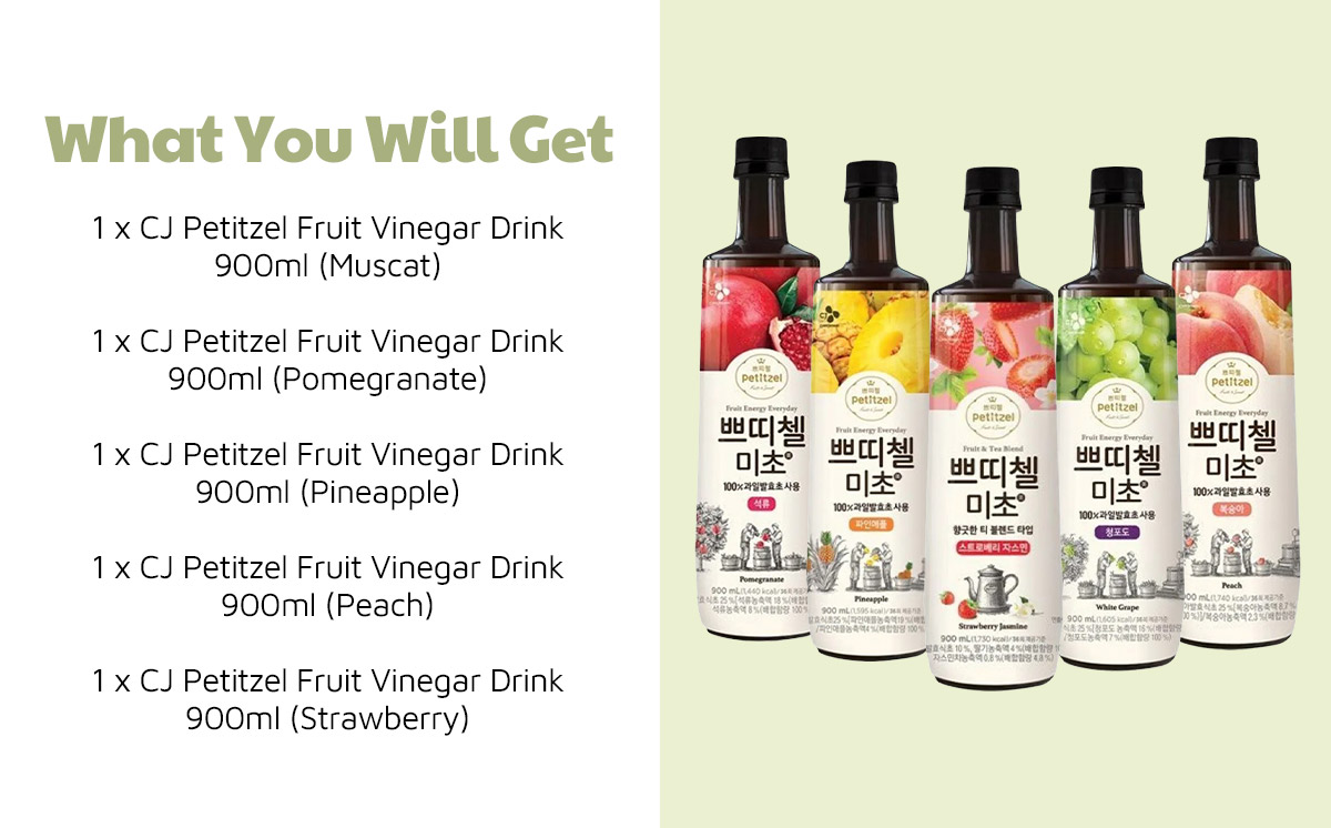 CJ Petitzel Fruit Korean Vinegar Set
